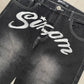 6PM Records Denim schwarz