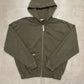 Peso Raws Zip-Hoodie olive